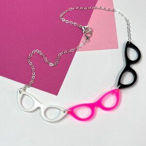 Cateye Glasses Necklace